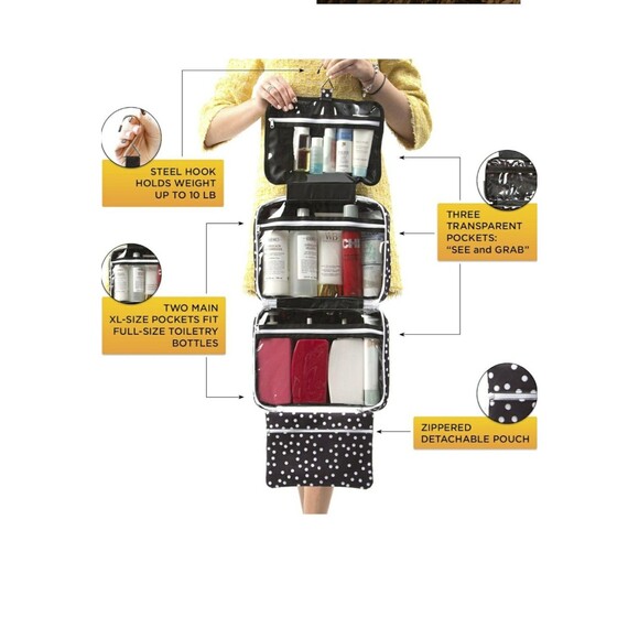 BANG & CARRY
Large Hanging Travel Toiletry Bag For Women and Jewelry - Picture 2 of 5